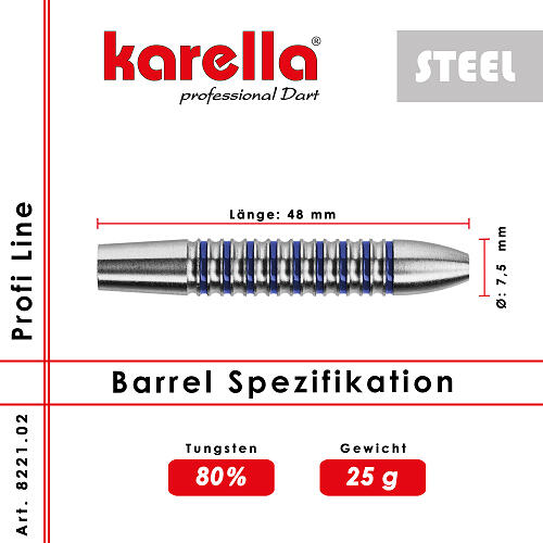 Steelbarrel Karella Profi Line 80% Tungsten PL-02 25 g 2/2
