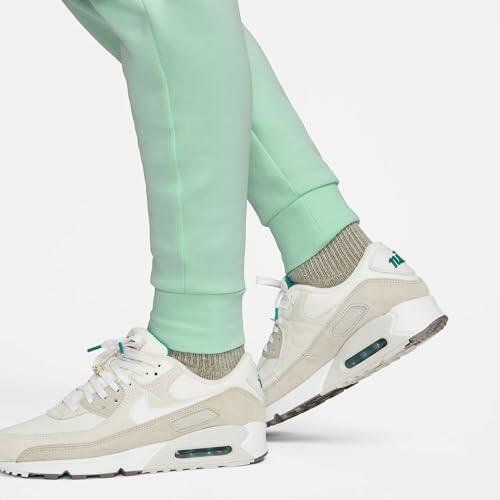 Pantalon polaire Nike Sportswear Tech pour hommes, Menta Foam/Sail, taille M 3/4