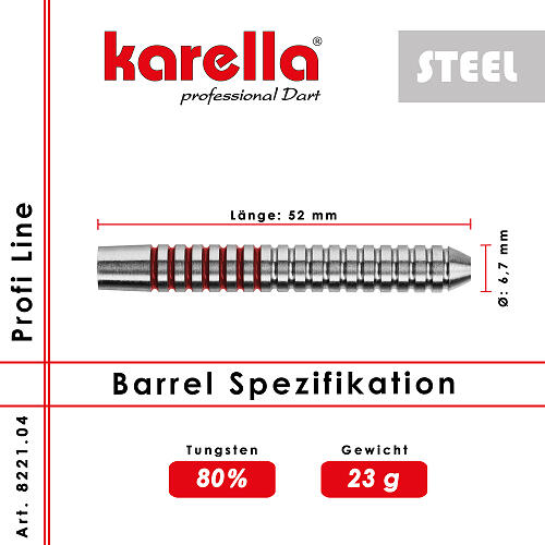 Steelbarrel Karella Profi Line 80% Tungsten PL-04 23 g 2/2