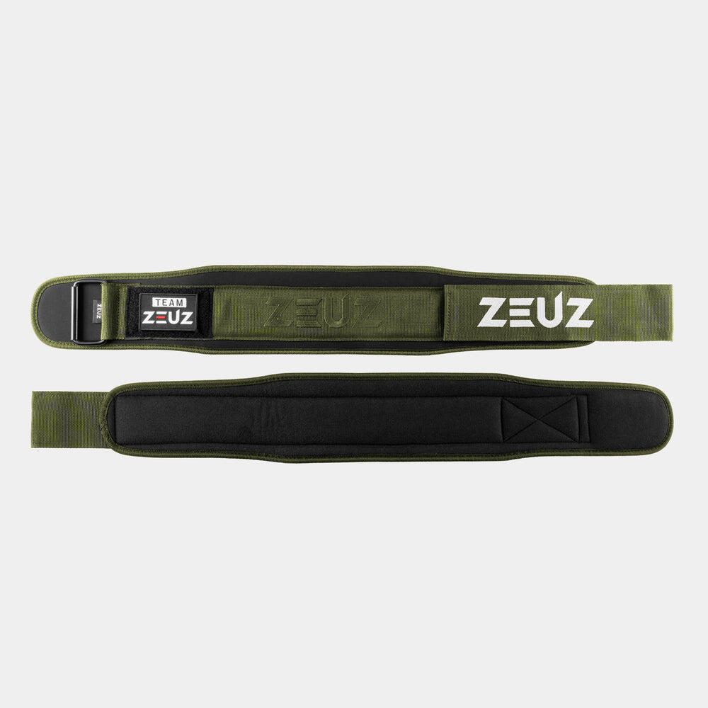 ZEUZ Gewichthebergürtel – Gewichtheben – Grün – Größe L 2/4