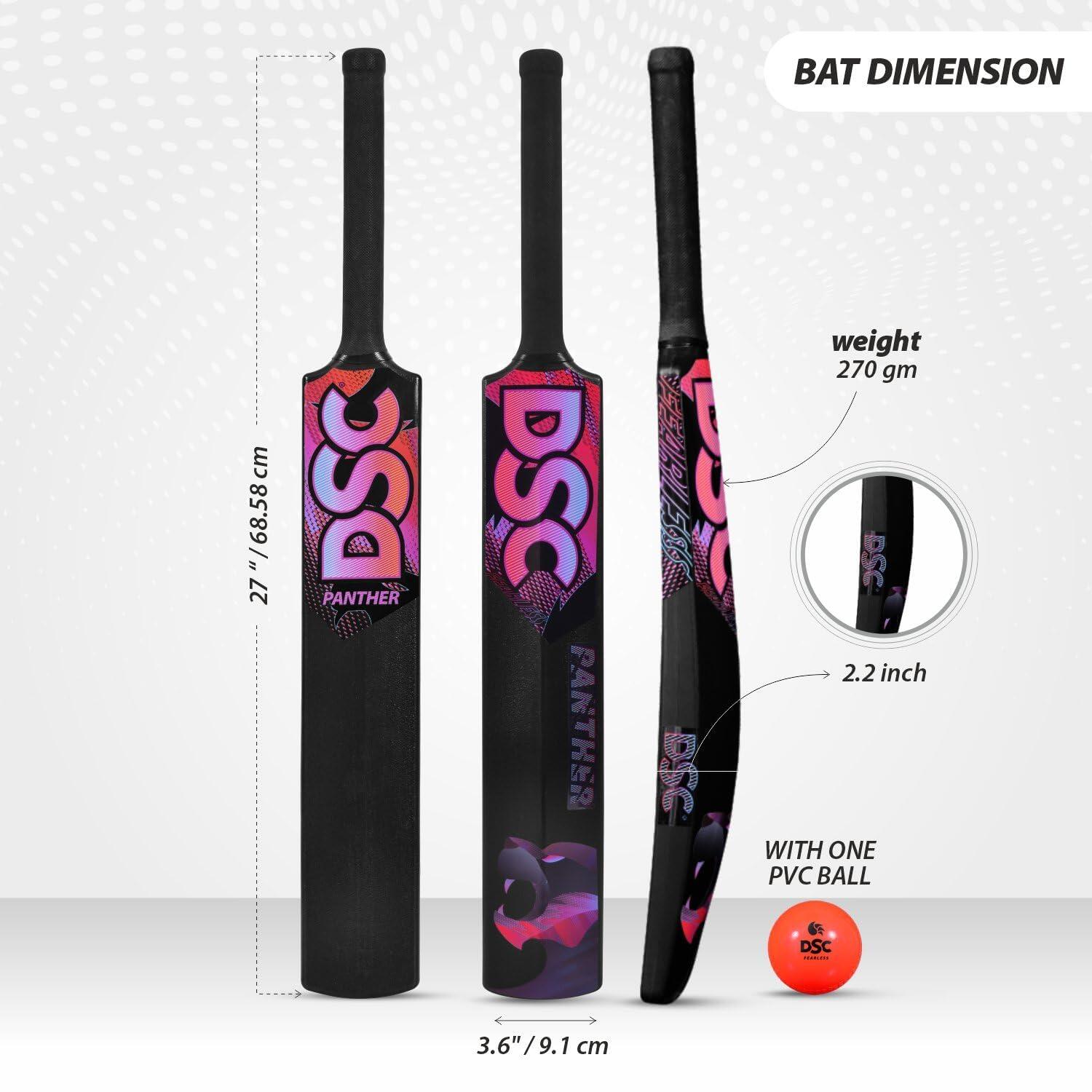 Plastic Cricket-Set - Panther - für Kinder 6/6