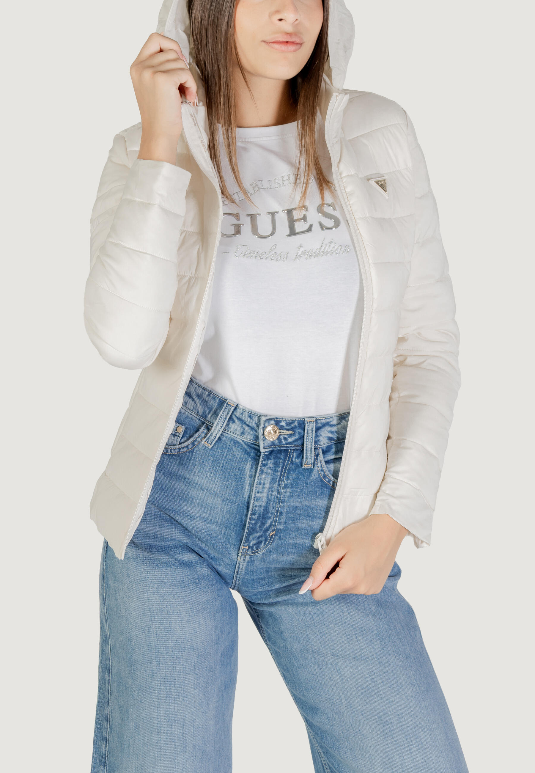 doudoune duvet SOLID HEAVY DIANN PUFFER JACKE FEMME BLANC 3/5