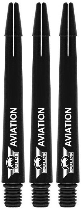 Bull's Aviation Darts Schäfte Black Medium 1/1