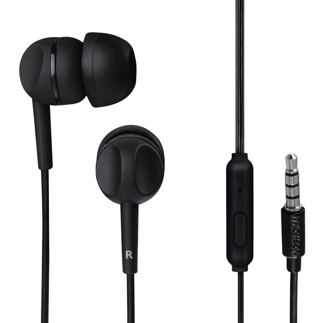 THOMSON THOMSON Kopfhörer EAR3005BK, In-Ear, Mikrofon, schwarz