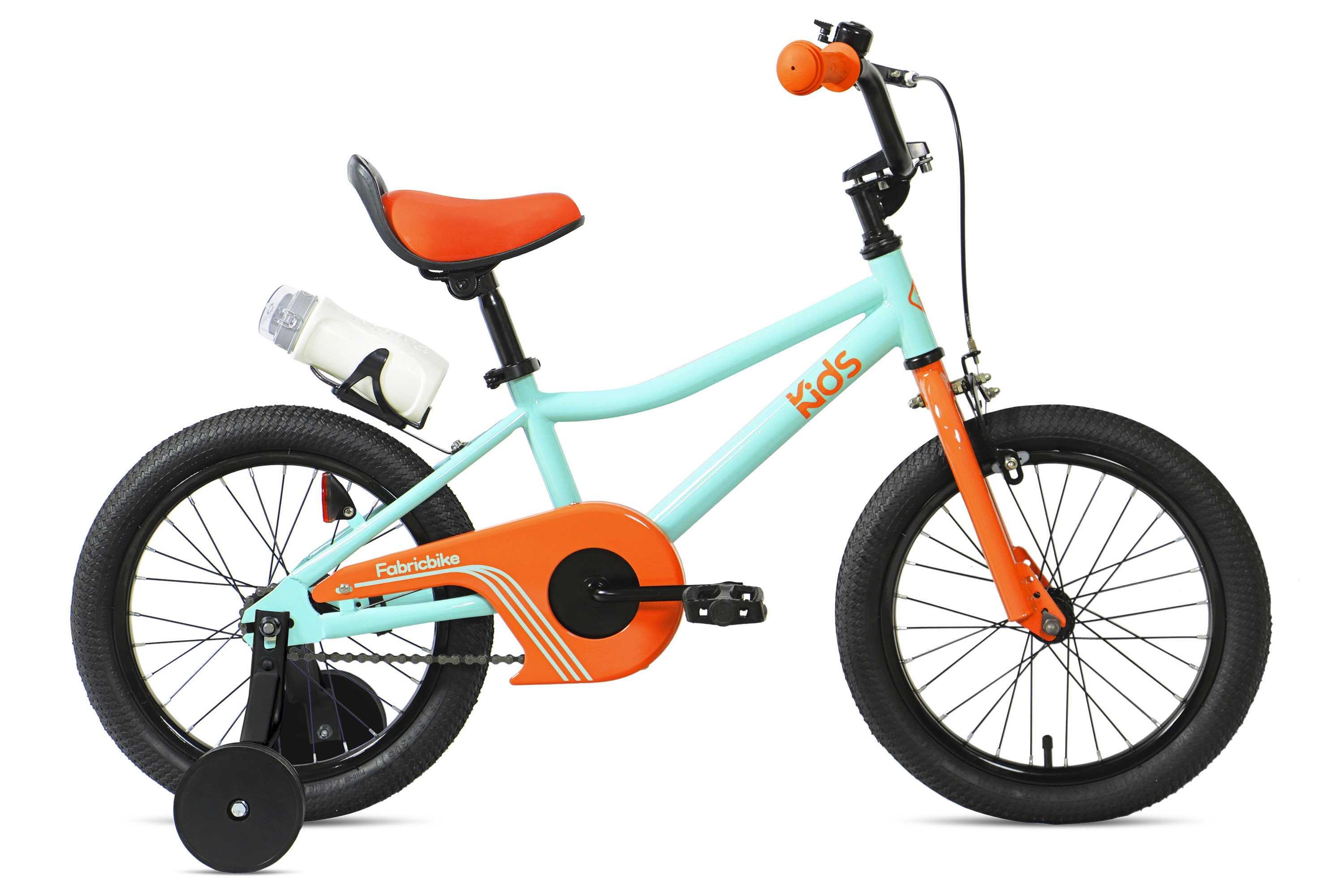 FABRICBIKE FABRICBIKE Kids - Bicicletta con pedali 16" per bambini, 3-7 anni. Blu