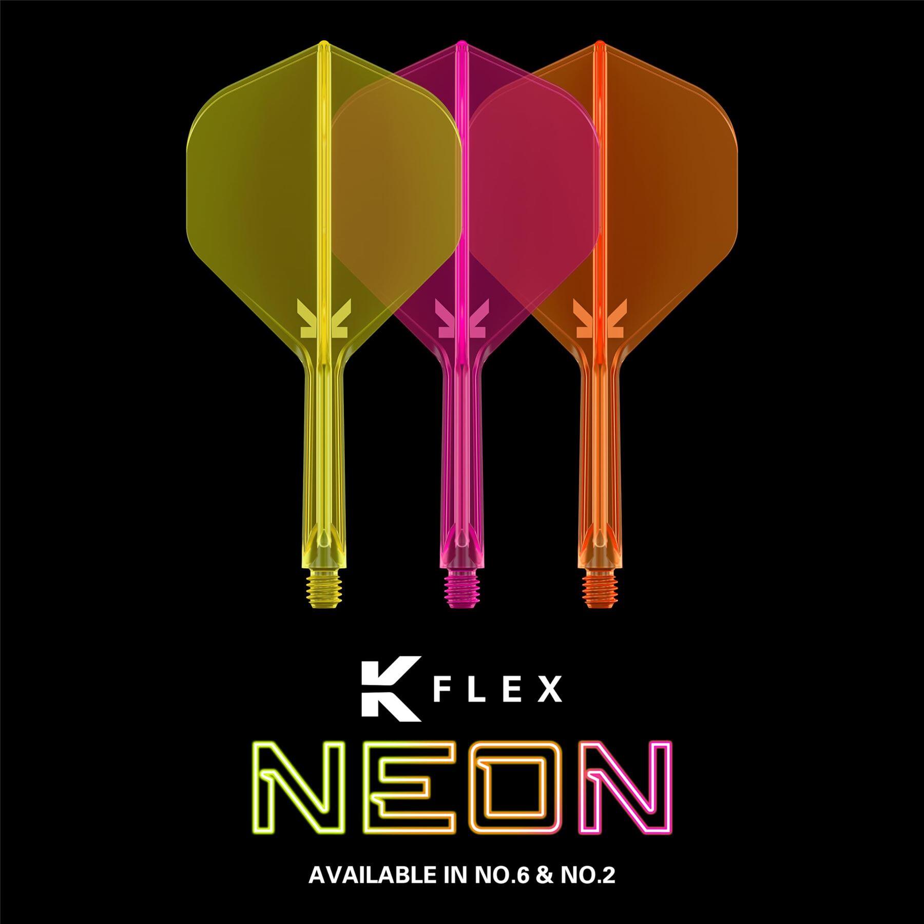 Target K-Flex Flightsystem No.2 19 mm kurz neon orange 6/6