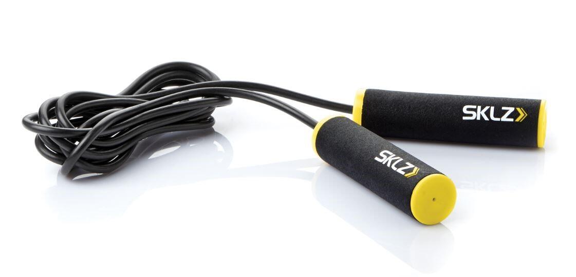 Cuerda de saltar, Fitness, Entrenamiento con pesas, SKLZ negra y amarilla 1/3