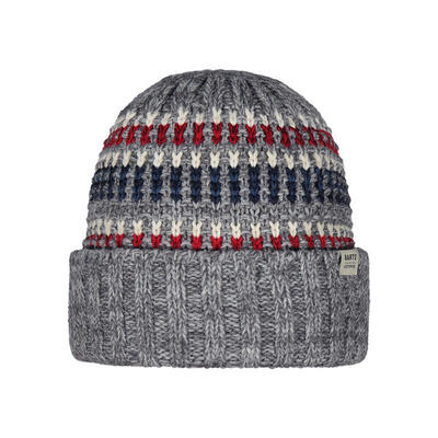 Travvis beanie heren mutsen heather grey