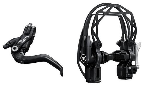 Magura HS33 R Hydraulische Felgenbremse | 2-Finger-Hebelblatt | Schwarz |