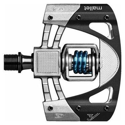 Crankbrother pedalen mallet 3 zwart zilver blauw