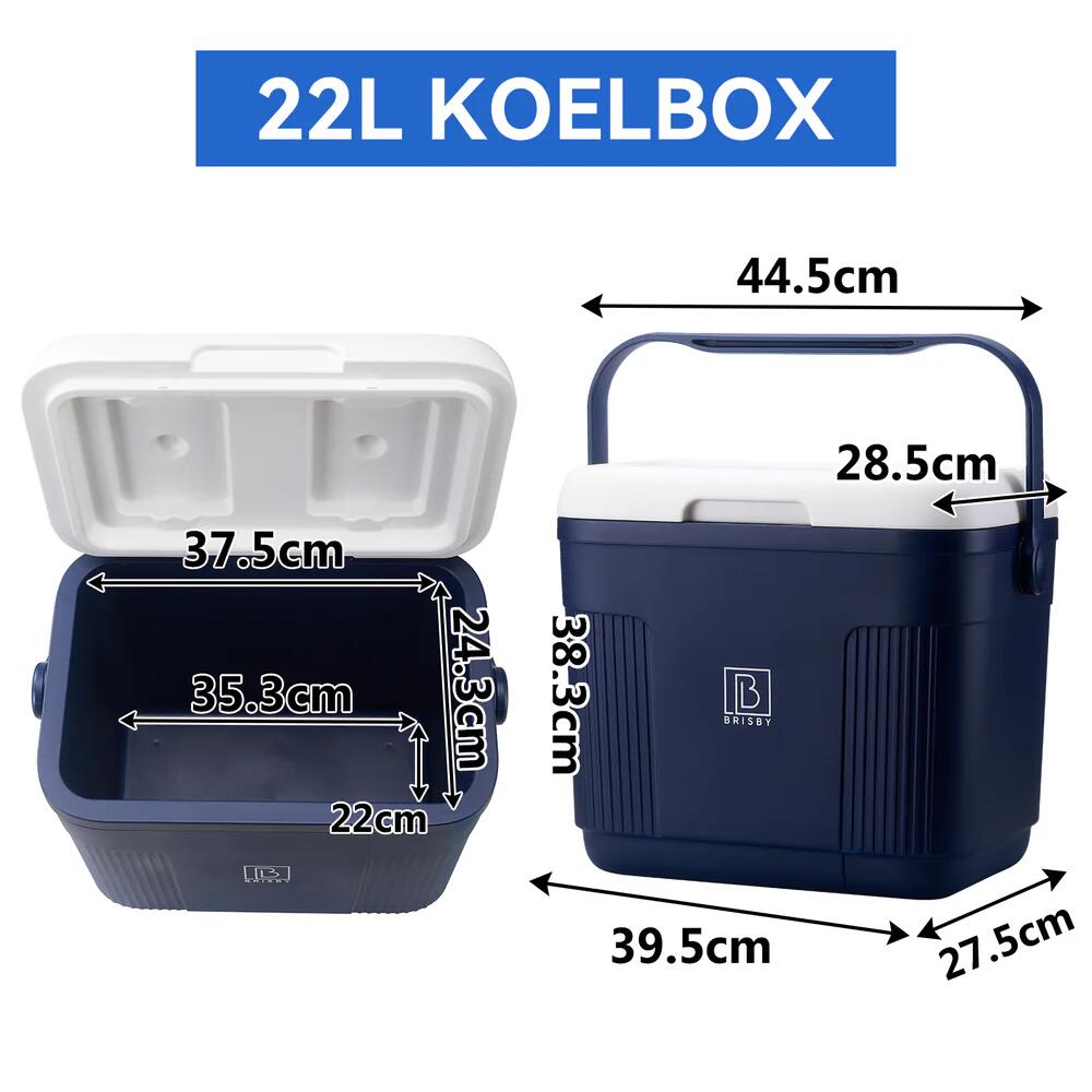 Brisby Koelbox  22Liter Blauw 4/6