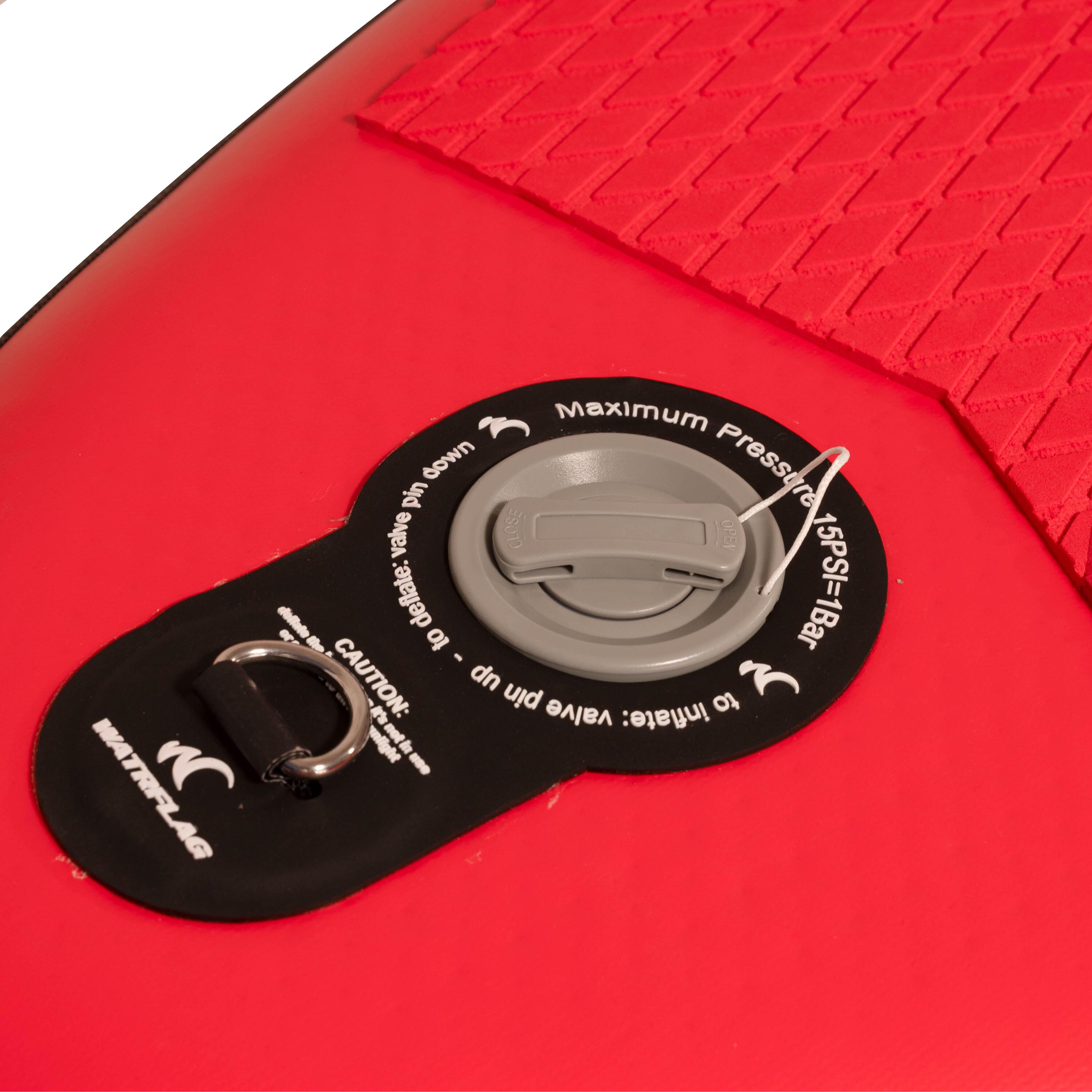 Tabla Padel Surf Hinchable de Calidad Superior WATRFLAG Flow Rojo 10'2" ALLROUND 4/7