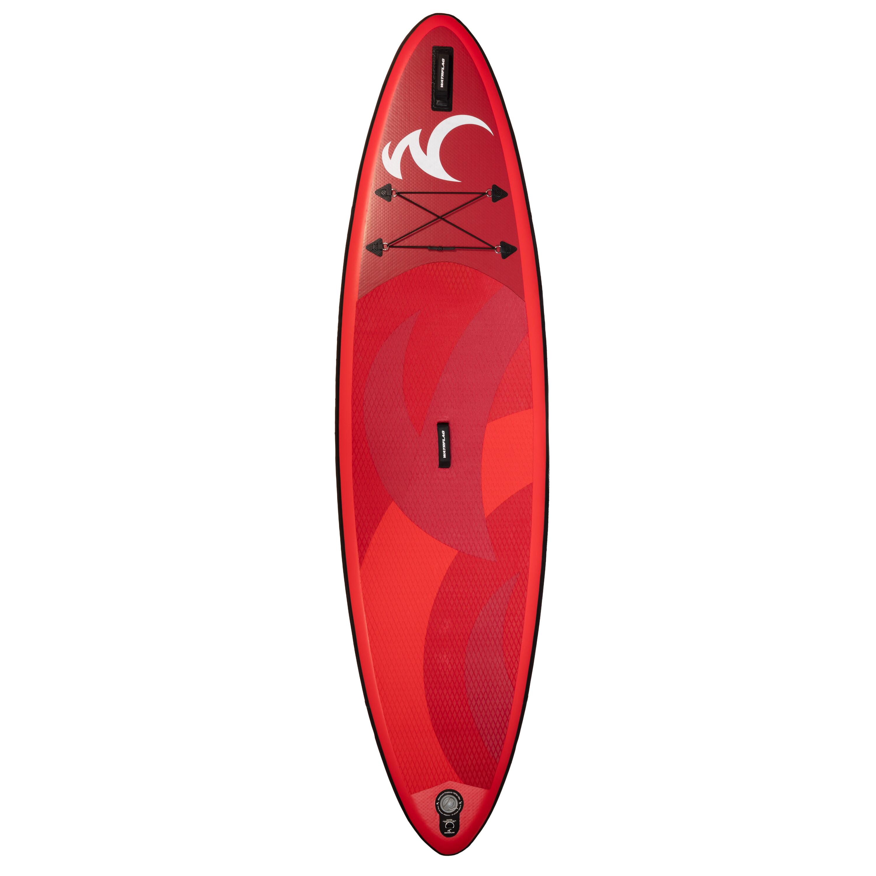 Tabla Padel Surf Hinchable de Calidad Superior WATRFLAG Flow Rojo 10'2" ALLROUND 5/7