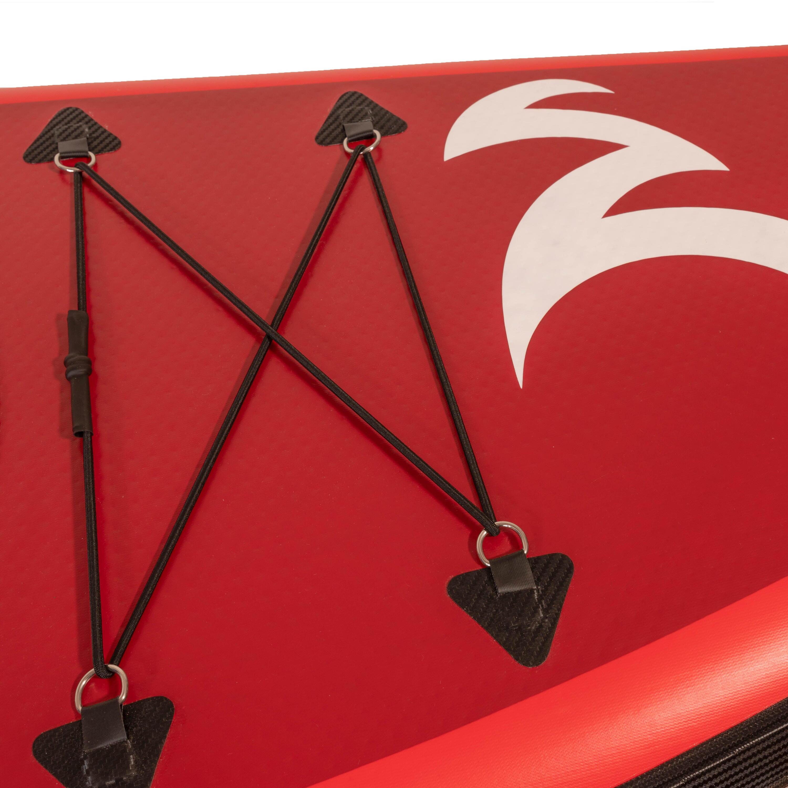 Tabla Padel Surf Hinchable de Calidad Superior WATRFLAG Flow Rojo 10'2" ALLROUND 3/7