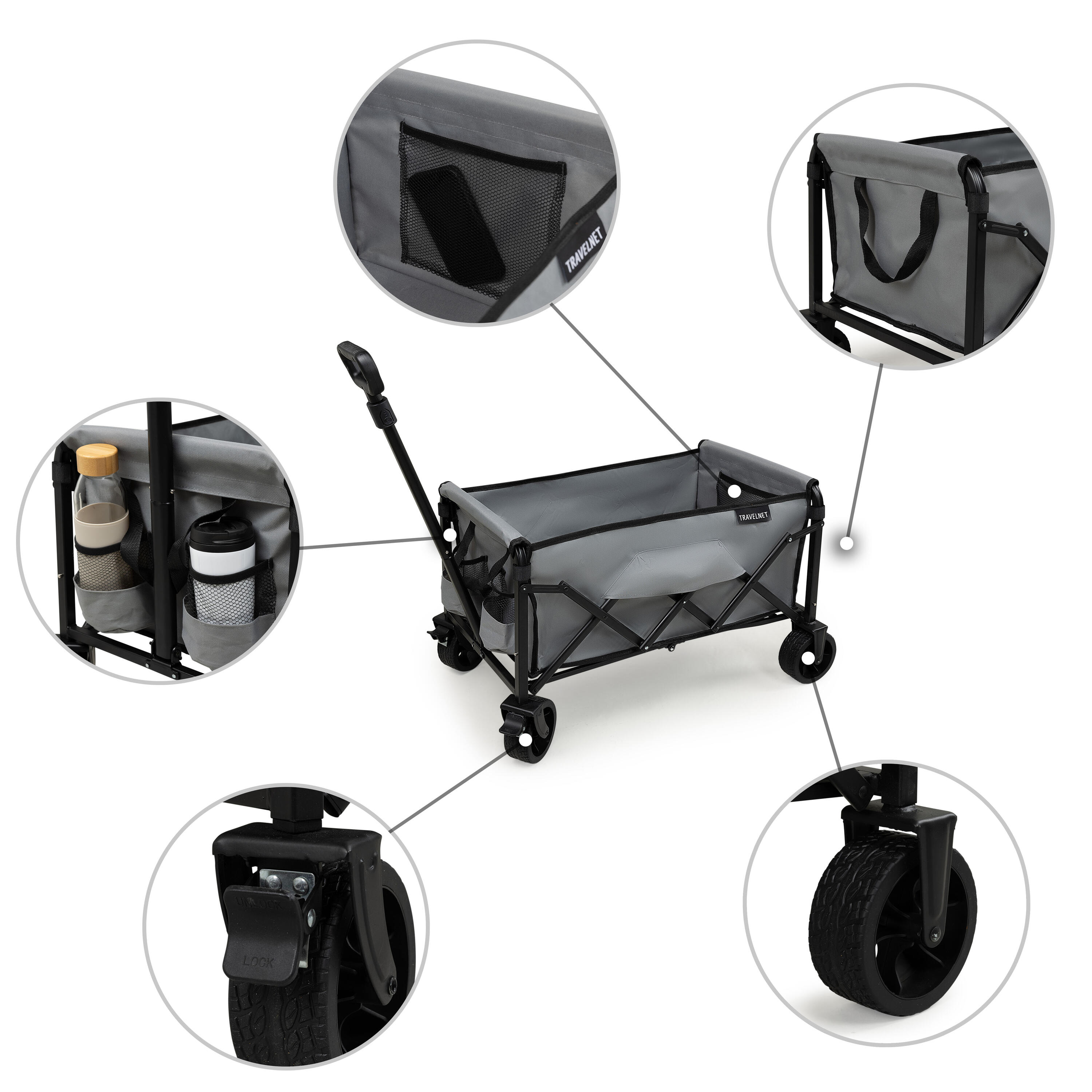 Carrello per carretto a mano Travelnet Murcia Bolderkar Allroad 3/7