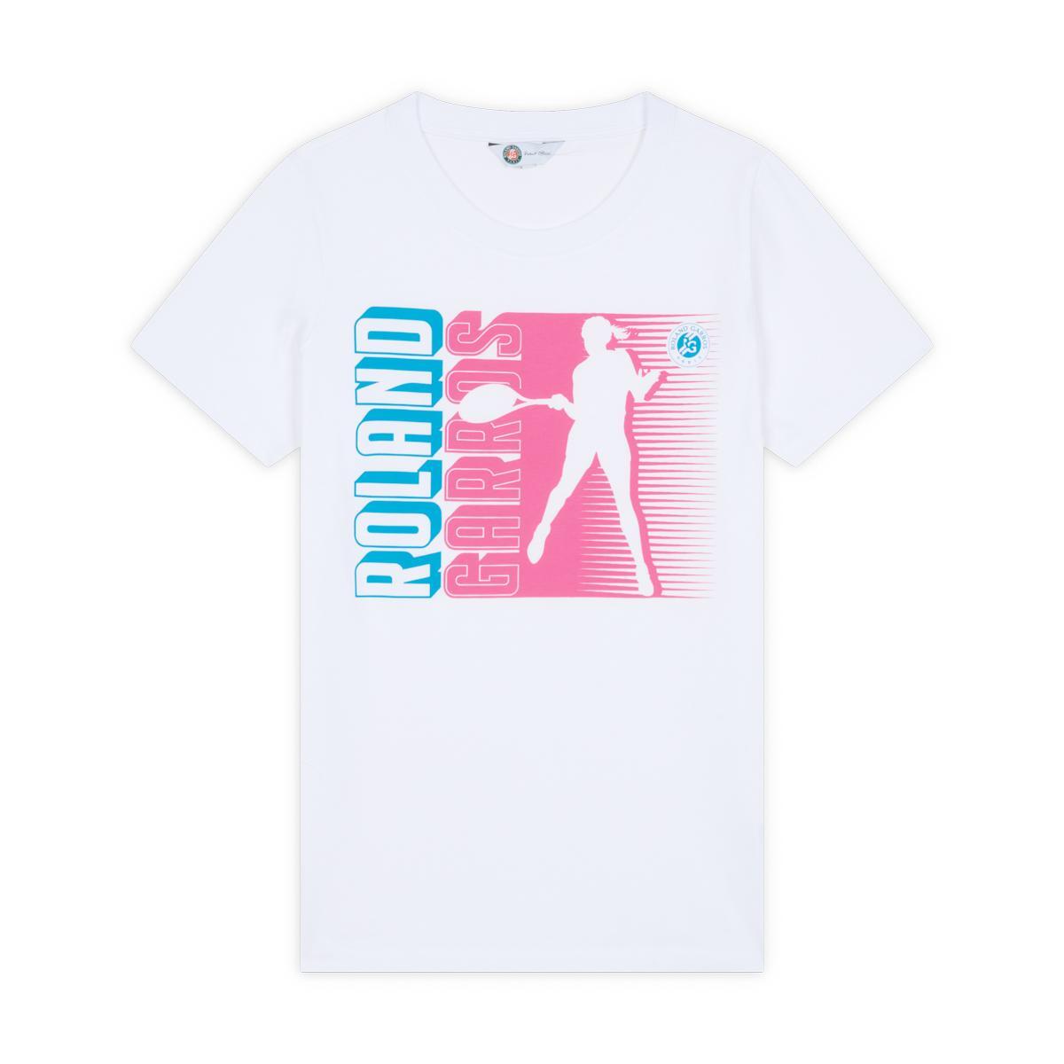 T-shirt Joueuse femme Roland-Garros - Blanc 5/5