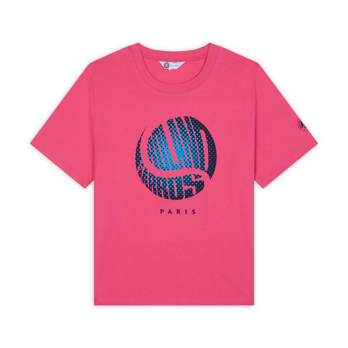 T-shirt Balle crop femme Roland-Garros - Rose 5/5