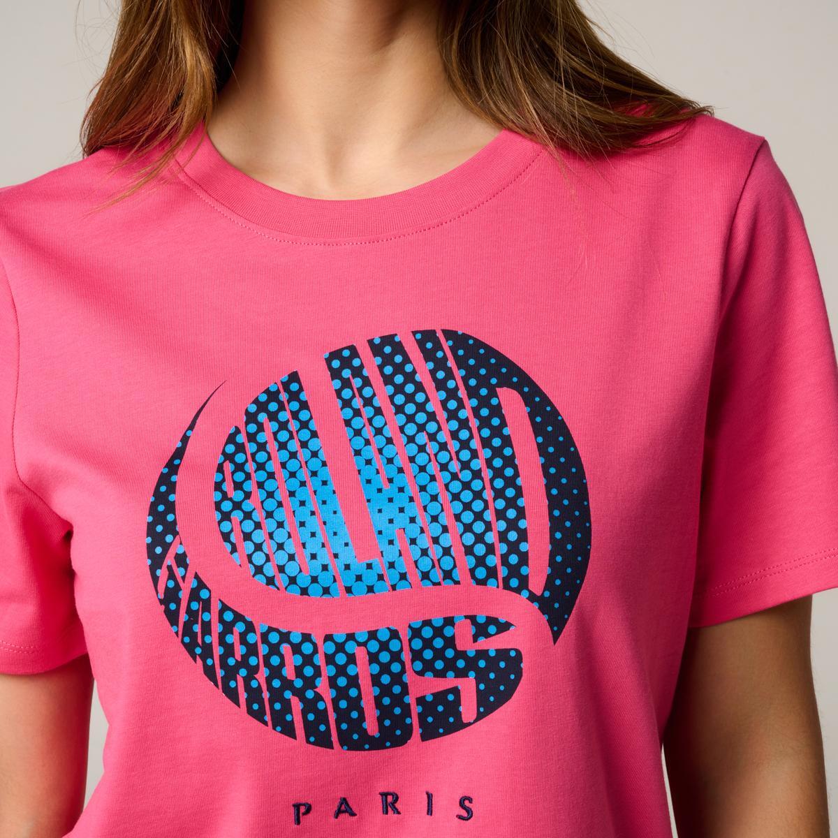 T-shirt Balle crop femme Roland-Garros - Rose 2/5
