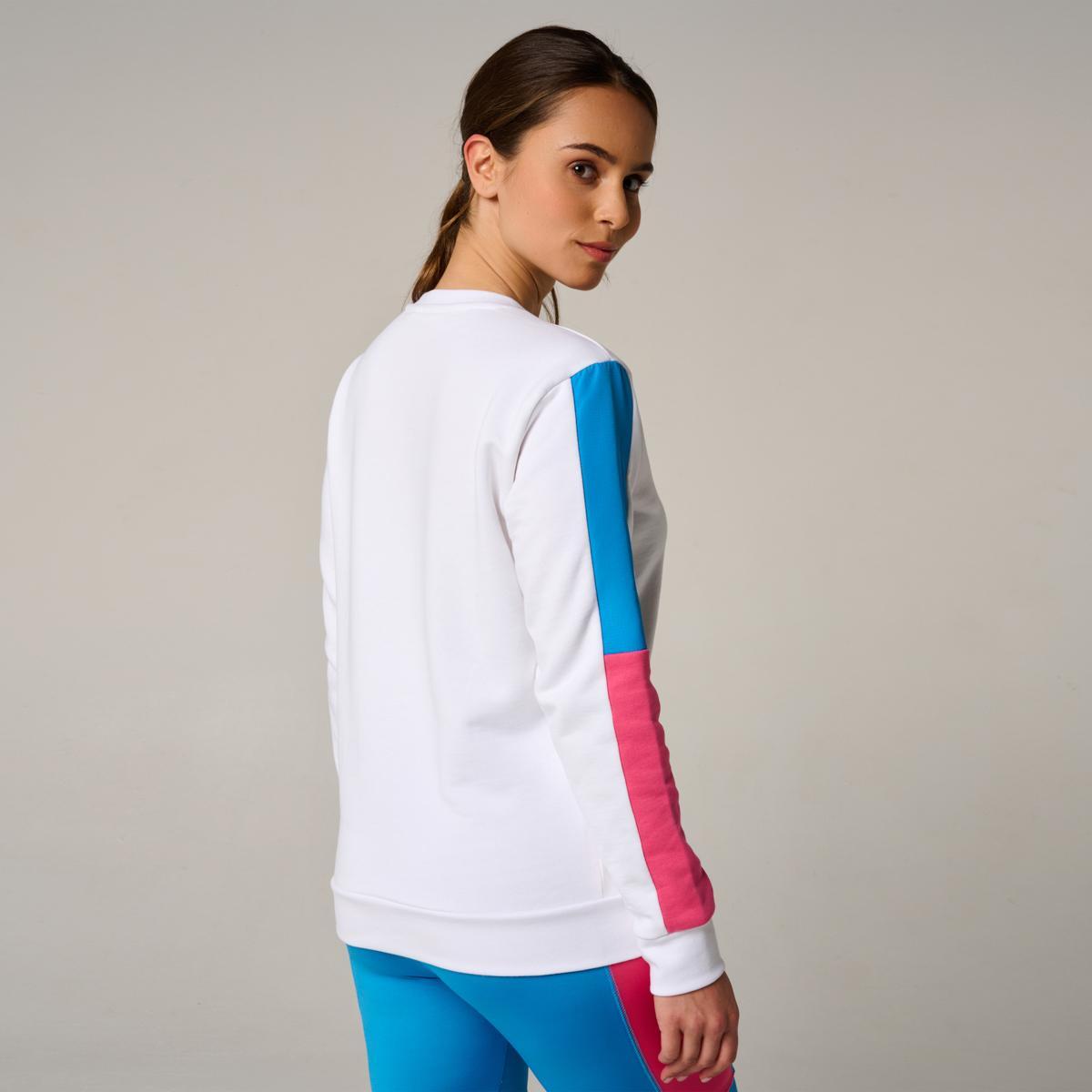 Sweat Pop Energy femme Roland-Garros - Bleu et Rose 5/5