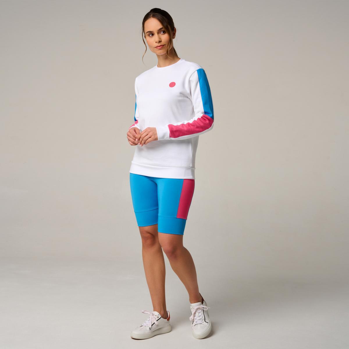 Sweat Pop Energy femme Roland-Garros - Bleu et Rose 3/5