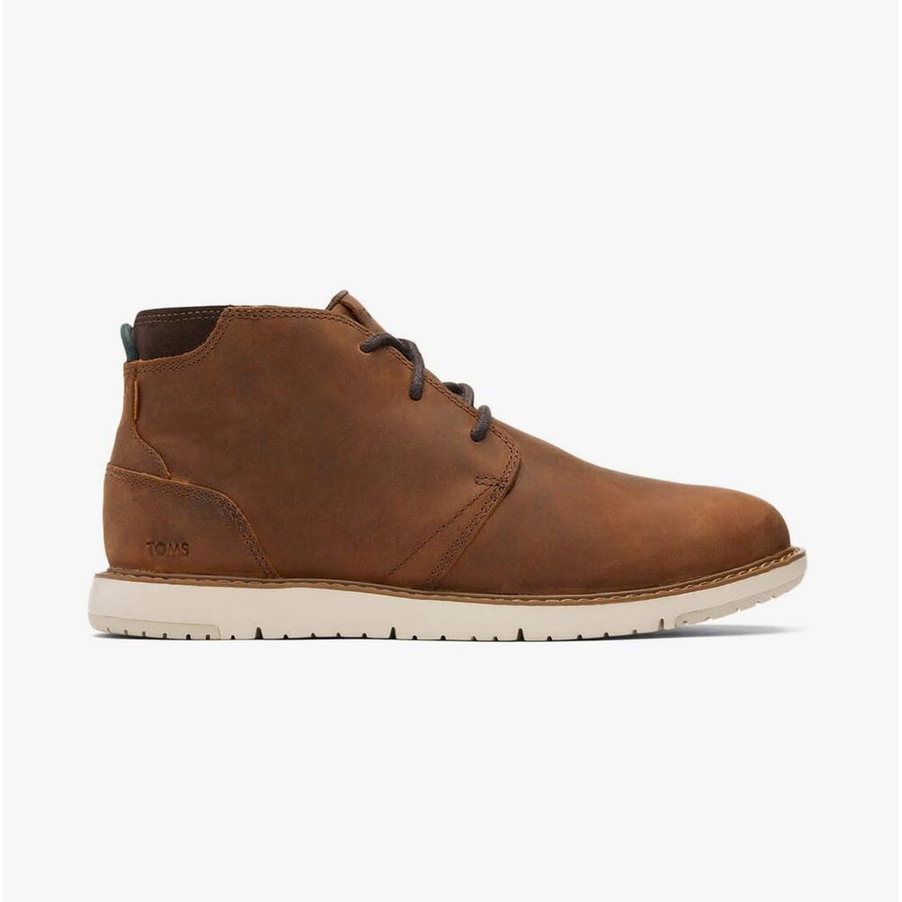 Mens Boots Leisure Lace Up Navi
