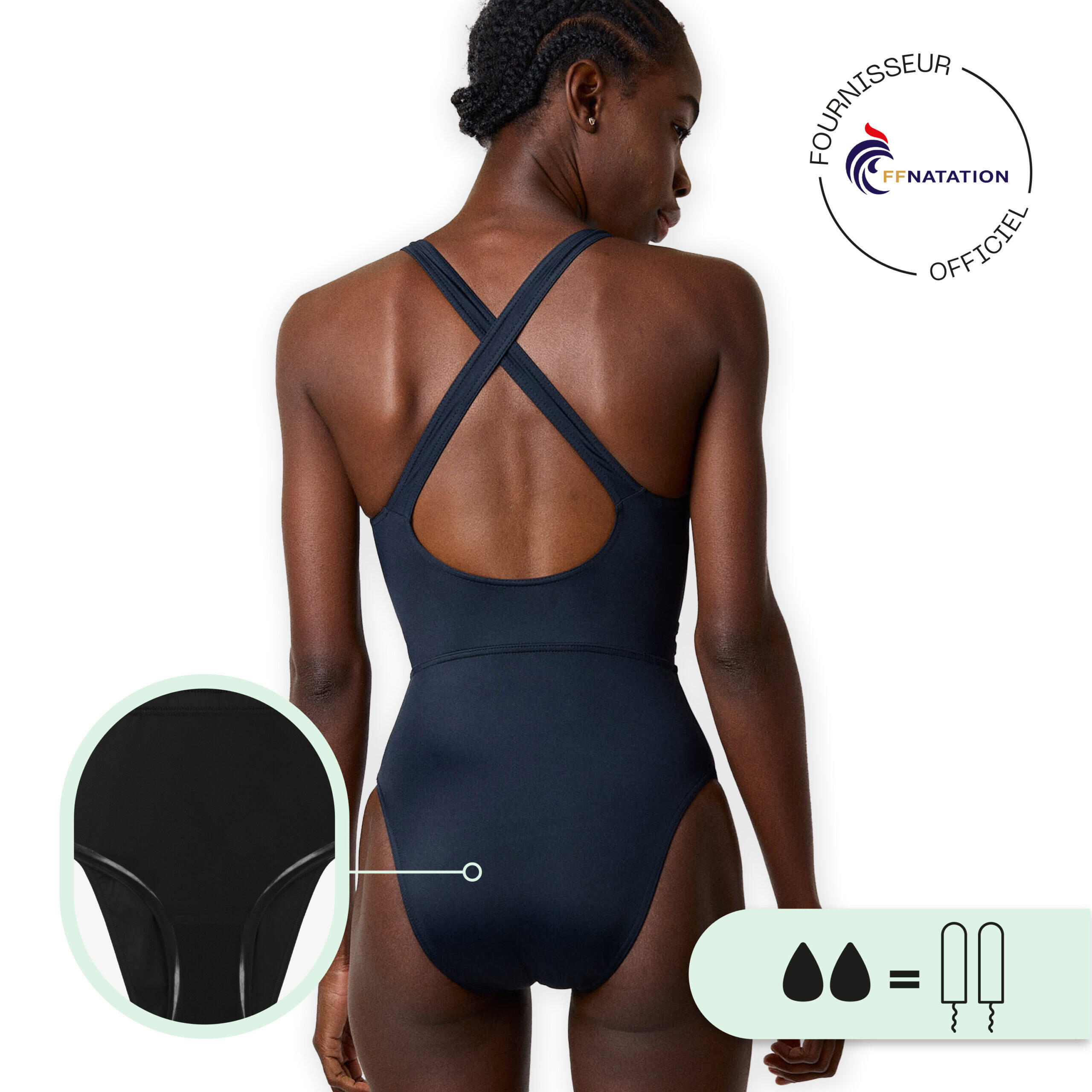 SORIO® Menstruatie Badpak 1 Stuk Dames Tieners - Absorberend, Geurvrij
