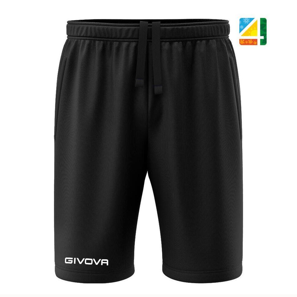 Givova Sport Bermuda Black M - Oddychający i elastyczny dla mężczyzn