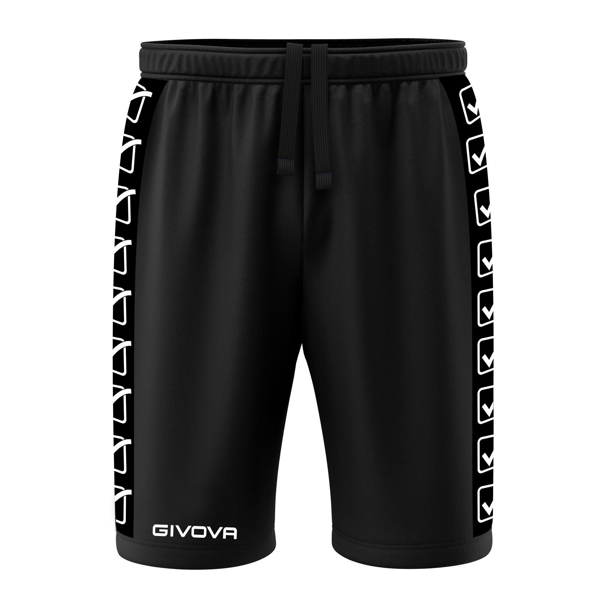 Givova Terry Band Schwarze Sportshorts 3/3