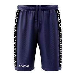 Givova Terry Band Sports Shorts Navy M - Breathable & Lightweight