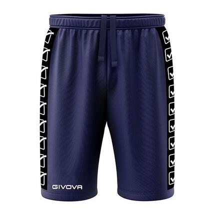 Givova Terry Band Sports Shorts Navy M - Breathable & Lightweight