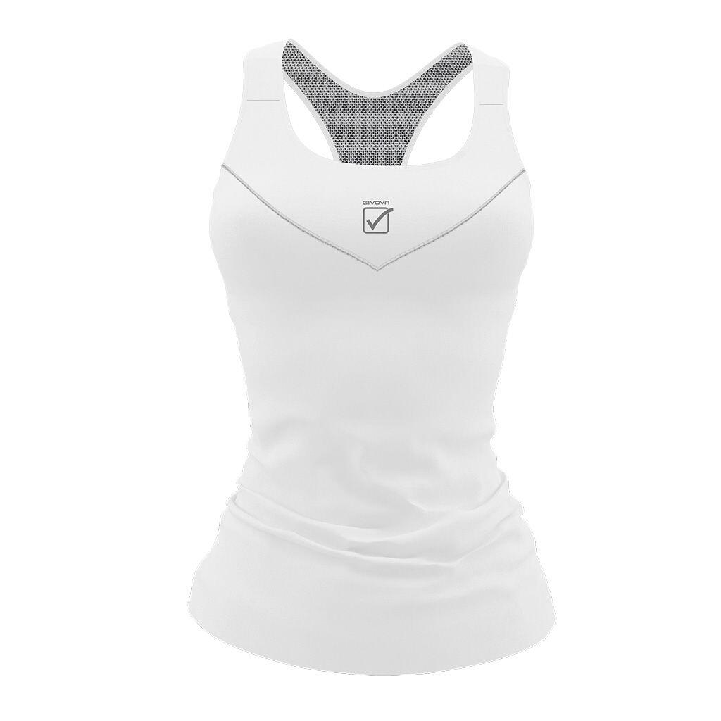 Givova - Débardeur Femme Givova - Débardeur - Blanc|noir - 48 Xl - Decathlon