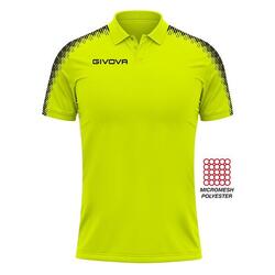 Polo Sport Givova Fluo Jaune XL - Respirant et Léger