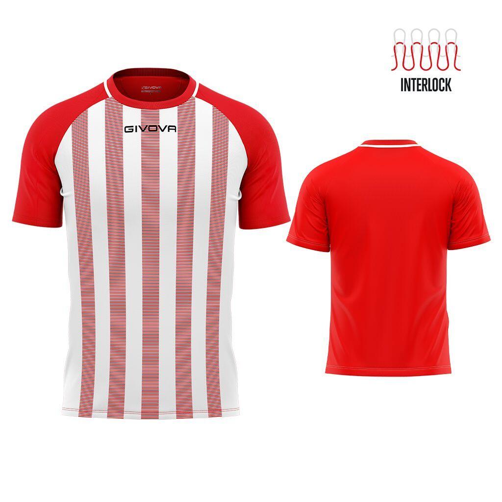 Givova - T-shirt Uomo Givova Rosso/bianco - T-shirt Manches Courtes - Blanc|rouge - 48 Xl - Decathlon