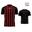 Tricou sport Givova Rugby Negru-rosu
