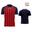 Tricou sport Givova Rugby Albastru-rosu Rosu