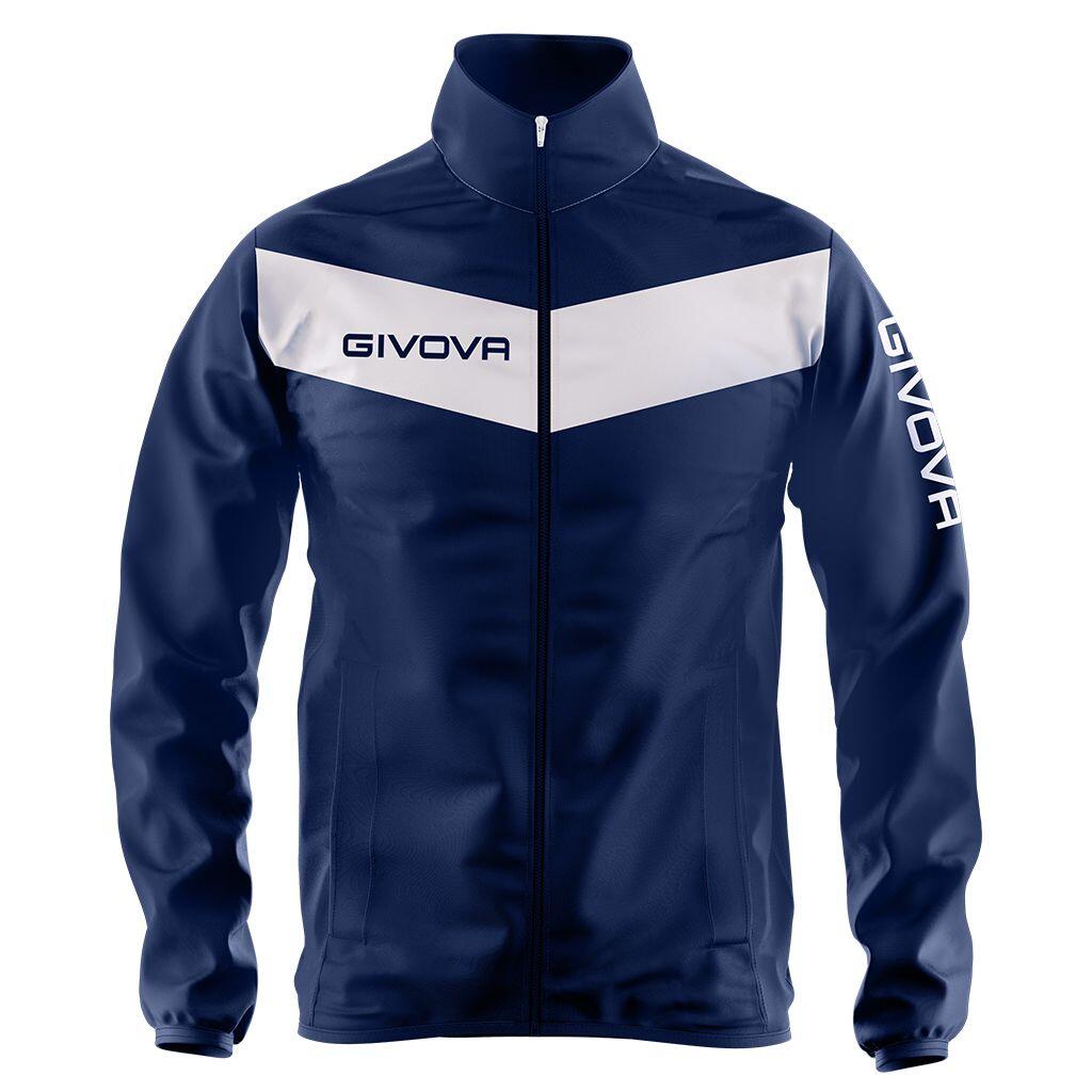 GIVOVA Givova dešťová bunda modrá - Bianco 2XL - Vodotěsný sportovní kabát