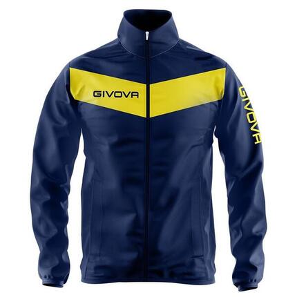 Sportjacke Givova Rain Blue-Giallo Blue