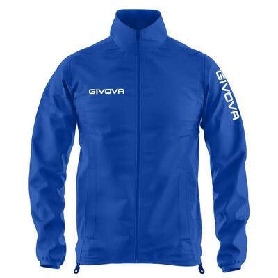 Giacca impermeabile (k-way) uomo givova azzurro/bianco