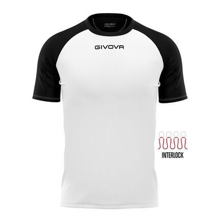 T-shirt uomo givova bianco/azzurro