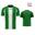 Tricou sport Givova Stripe verde-alb cu mânecă lungă