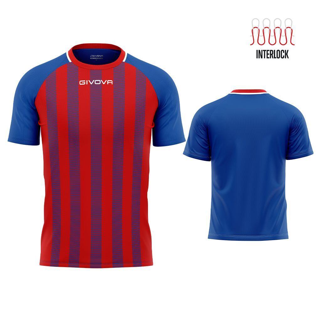 Givova - T-shirt De Rugby Givova Royal-rood M - Respirant Et Durable - T-shirt Manches Courtes - Rouge - 40 M - Decathlon