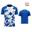 Tricou sport Givova Art Interlock Royal-alb Albastru 2xl
