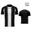 Tricou sport Givova Stripe negru-alb maneca lunga