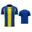 Tricou Givova Stripe Sport Royal-Geel m-respirabil și lumină
