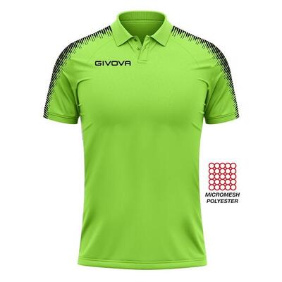 Givova sport polo shirt 2xl - ademend appel groen