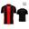 Tricou sport Givova Stripe Roșu-negru