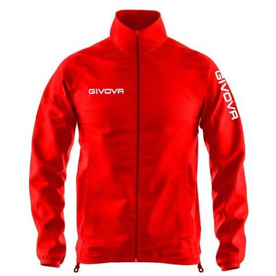 Givova windjack rood xl - ademend & winddicht