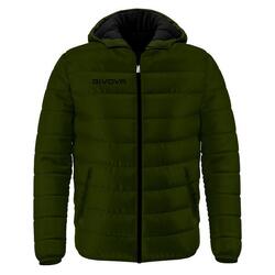 Giubbini uomo givova verde militare/nero