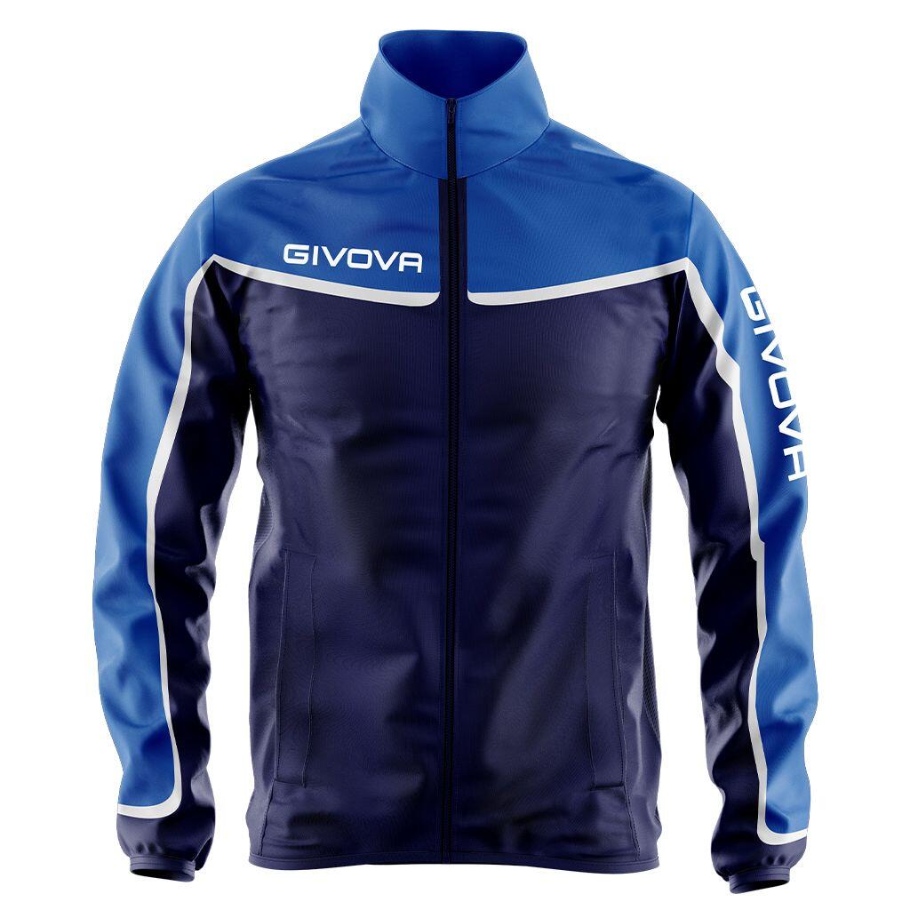Kurtka Sportowa Unisex Givova Asia RJ006 - Niebieska Królewska
