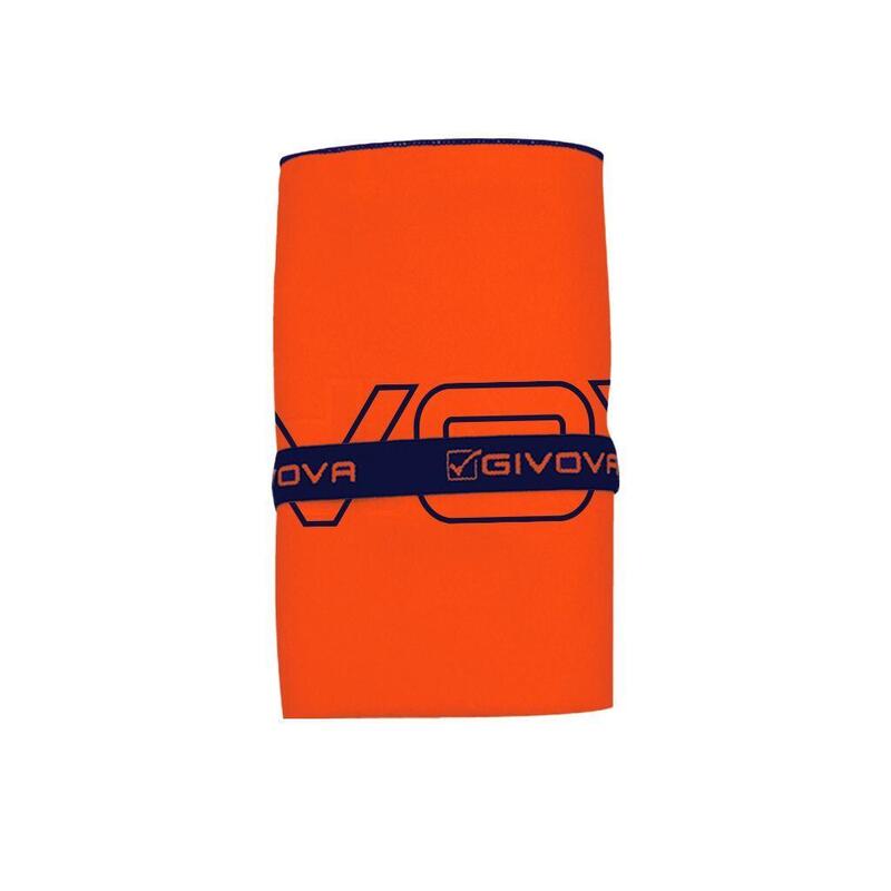 Givova Handdoek Sinaasappel-Navy - Zacht Katoen, Sneldrogend
